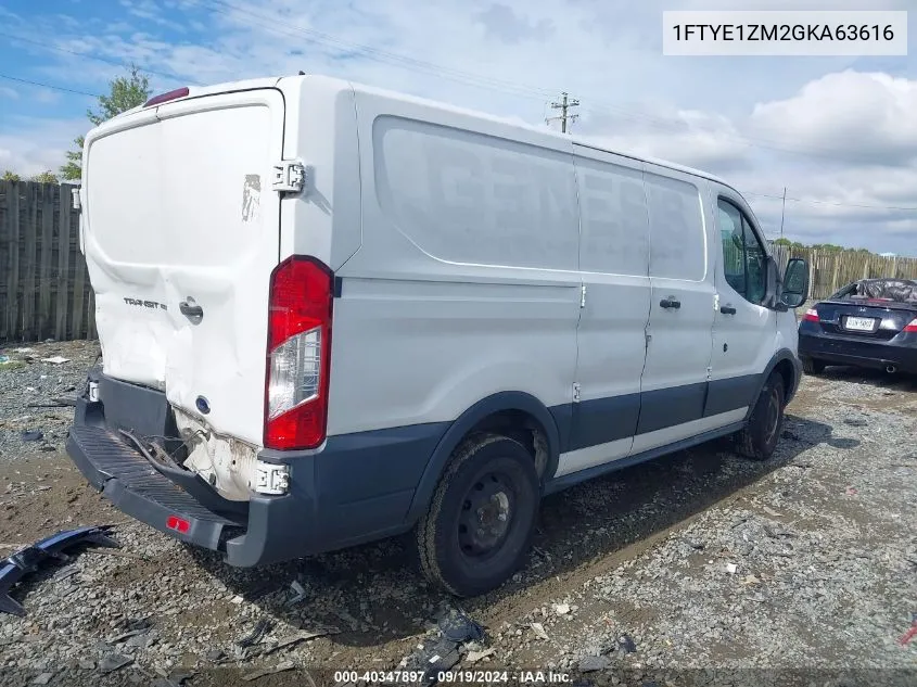 2016 Ford Transit-150 VIN: 1FTYE1ZM2GKA63616 Lot: 40347897