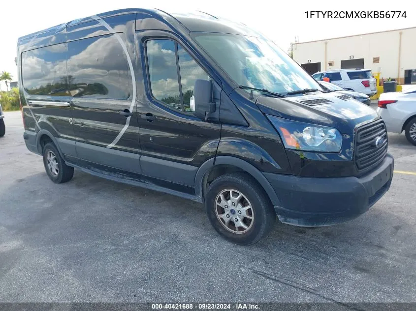 2016 Ford Transit-250 VIN: 1FTYR2CMXGKB56774 Lot: 40421688