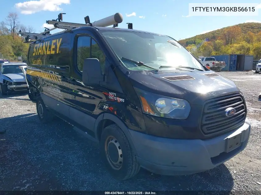 2016 Ford Transit-150 VIN: 1FTYE1YM3GKB56615 Lot: 43476441