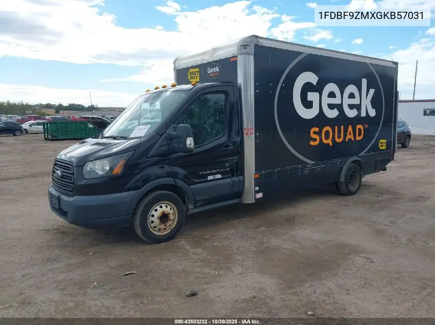 1FDBF9ZMXGKB57031 2016 Ford Transit-350 Cab