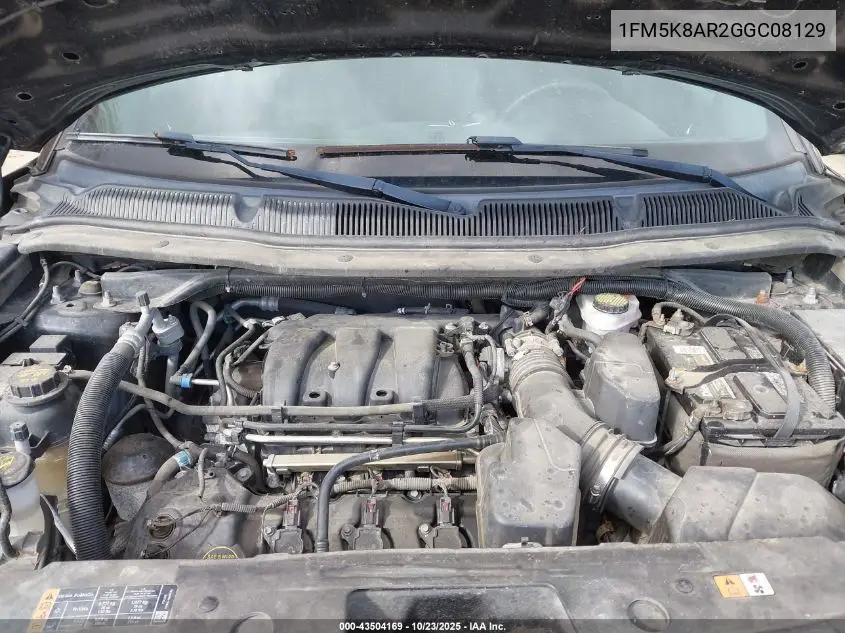 1FM5K8AR2GGC08129 2016 Ford Utility Police Interceptor