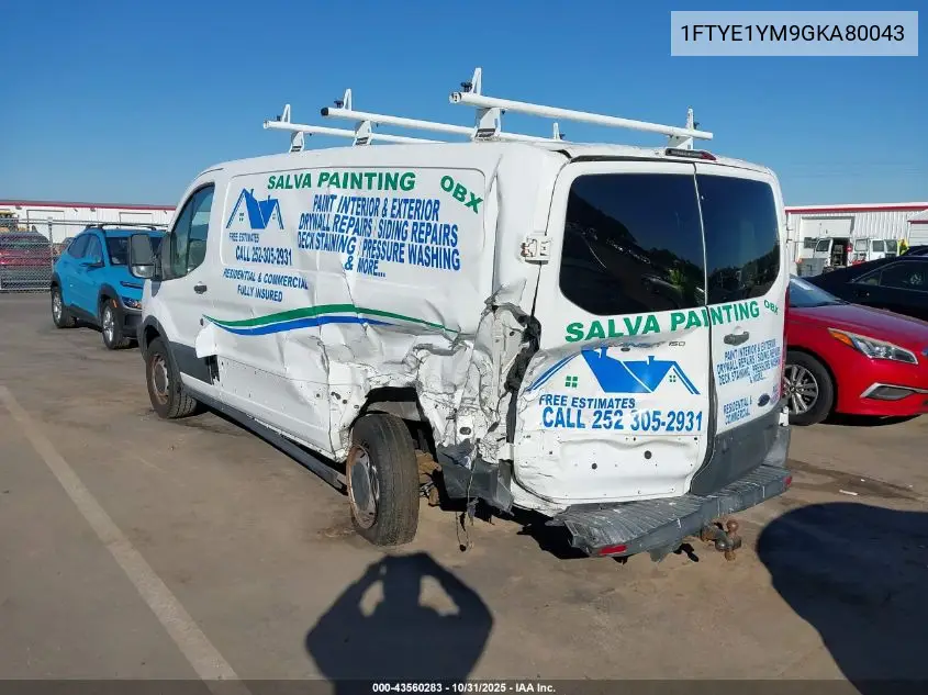 1FTYE1YM9GKA80043 2016 Ford Transit-150