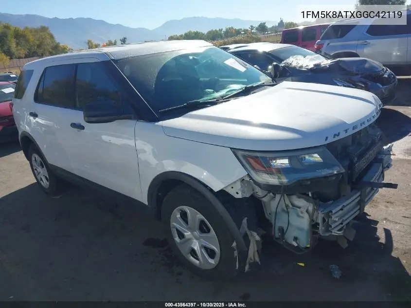 1FM5K8ATXGGC42119 2016 Ford Utility Police Interceptor