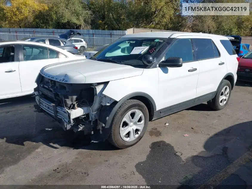 1FM5K8ATXGGC42119 2016 Ford Utility Police Interceptor