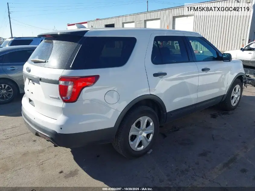 1FM5K8ATXGGC42119 2016 Ford Utility Police Interceptor