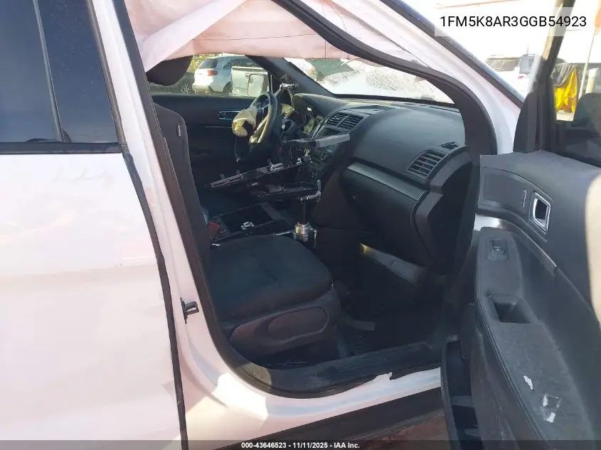 1FM5K8AR3GGB54923 2016 Ford Utility Police Interceptor