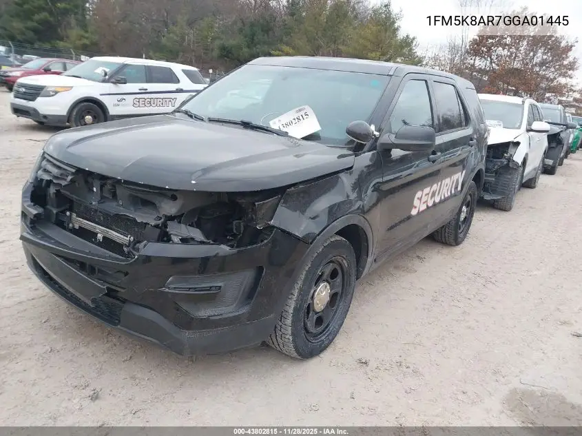 1FM5K8AR7GGA01445 2016 Ford Utility Police Interceptor