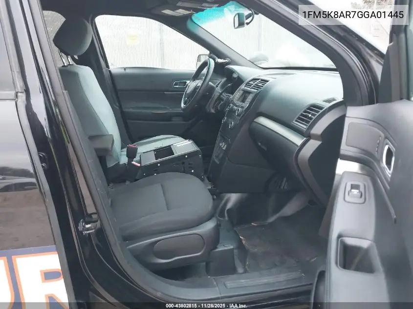 1FM5K8AR7GGA01445 2016 Ford Utility Police Interceptor