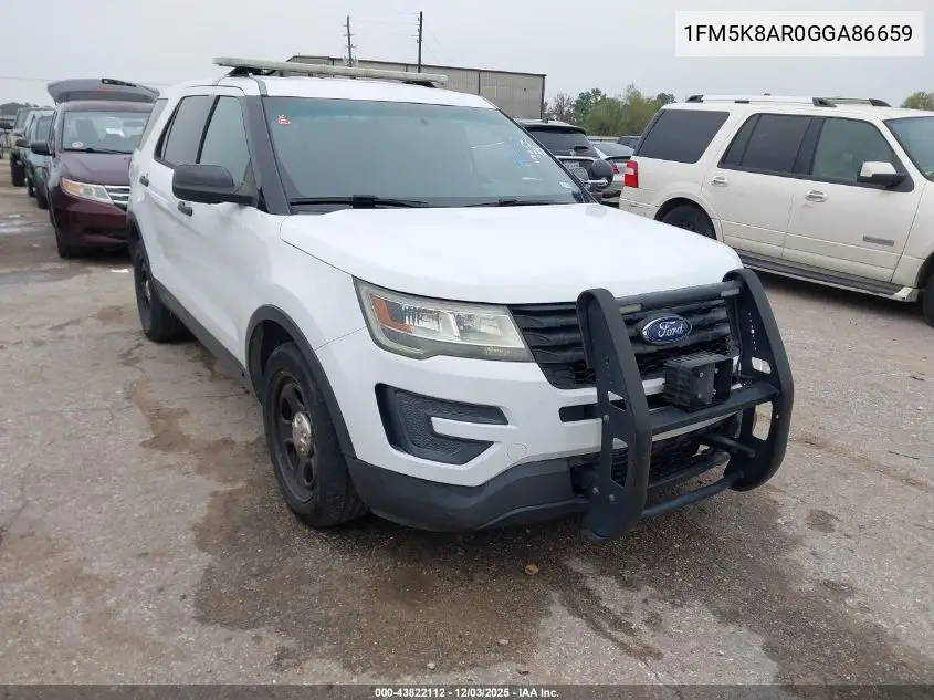 1FM5K8AR0GGA86659 2016 Ford Utility Police Interceptor