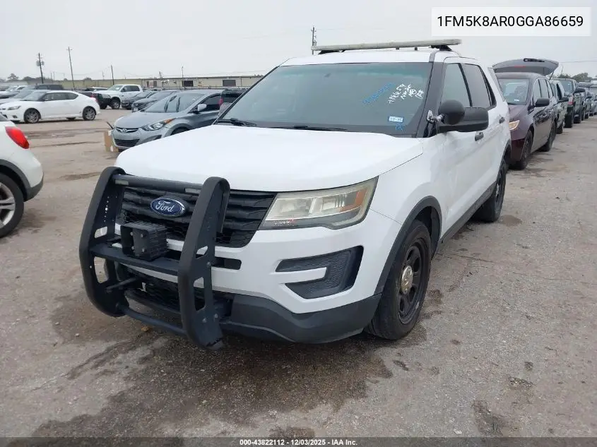 1FM5K8AR0GGA86659 2016 Ford Utility Police Interceptor