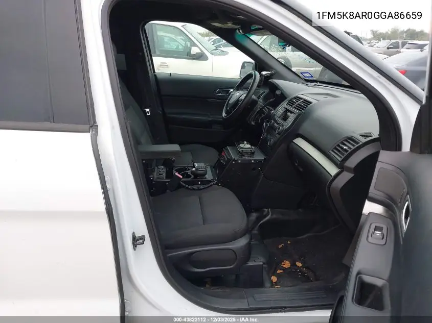 1FM5K8AR0GGA86659 2016 Ford Utility Police Interceptor