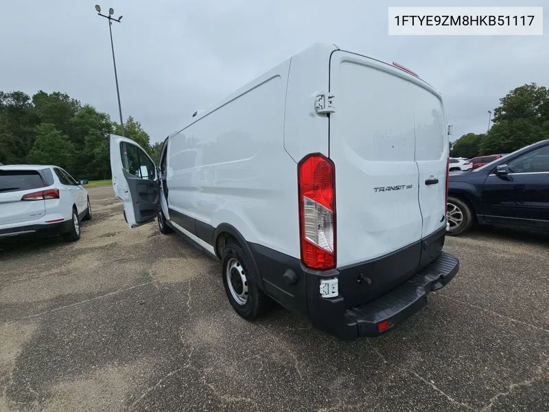 2017 Ford Transit-150 T-150 VIN: 1FTYE9ZM8HKB51117 Lot: 40439547