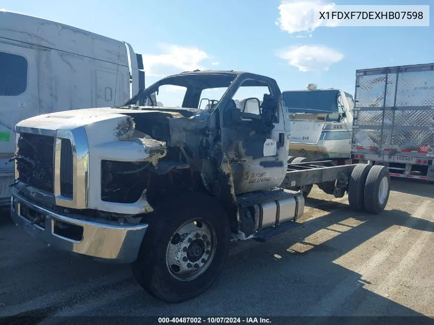 X1FDXF7DEXHB07598 2017 Ford F750 Super Duty