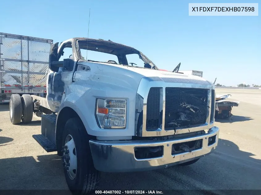 X1FDXF7DEXHB07598 2017 Ford F750 Super Duty