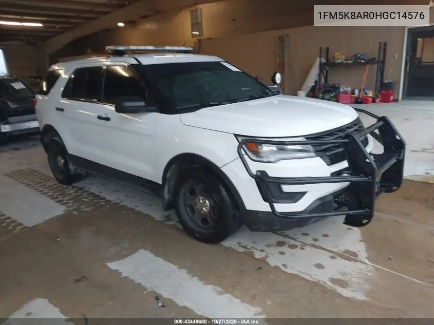 1FM5K8AR0HGC14576 2017 Ford Utility Police Interceptor