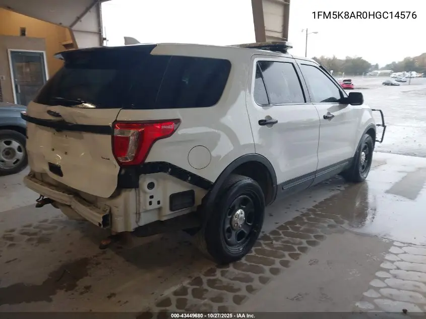 1FM5K8AR0HGC14576 2017 Ford Utility Police Interceptor