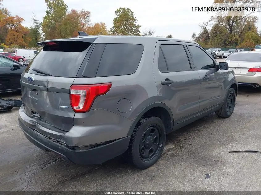 1FM5K8AR9HGB33978 2017 Ford Utility Police Interceptor