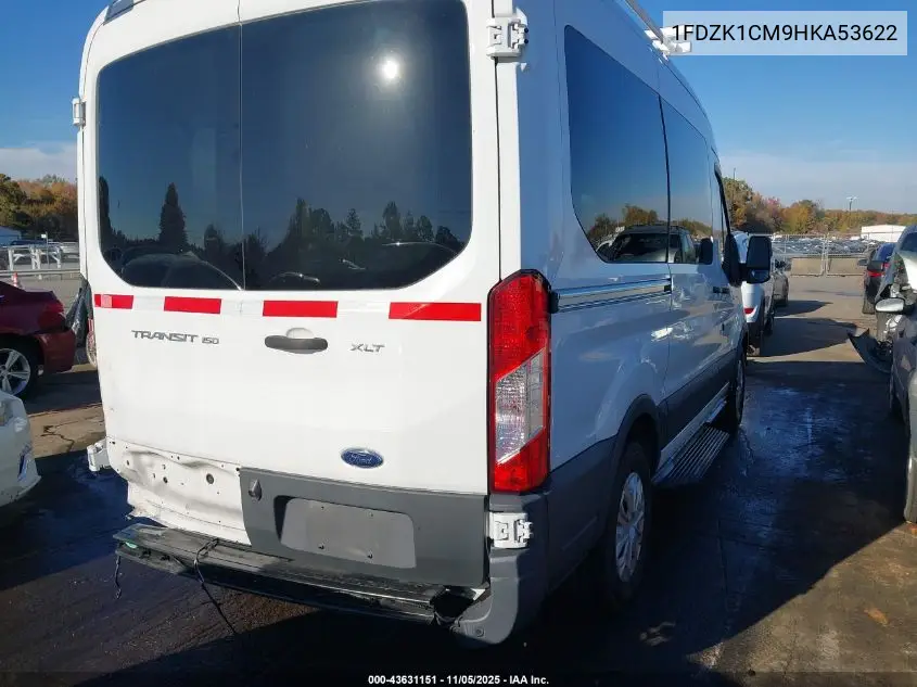 1FDZK1CM9HKA53622 2017 Ford Transit-150 Xlt