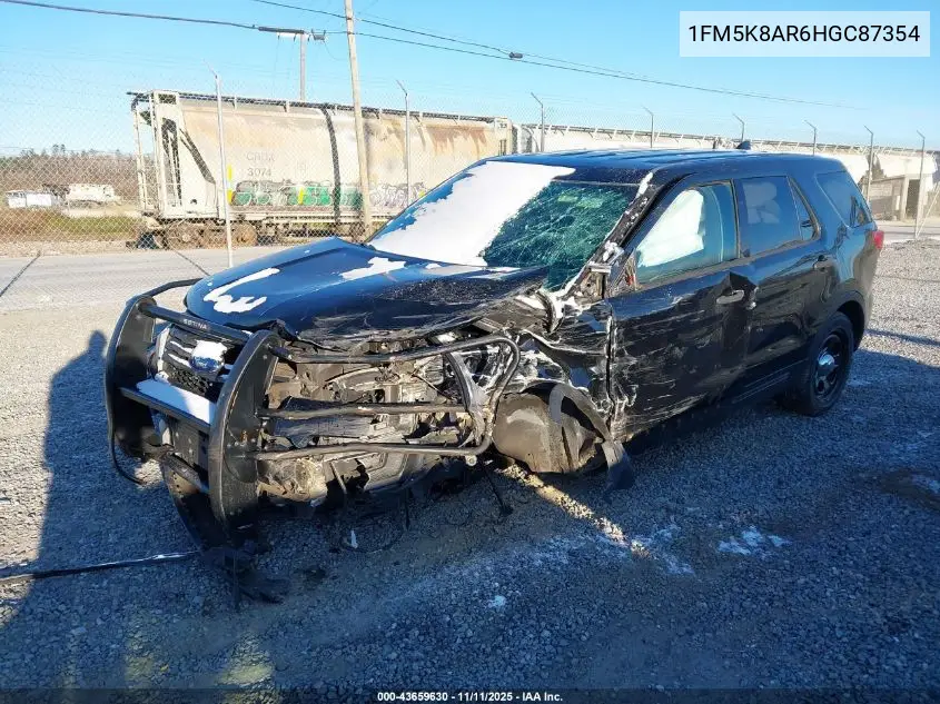 1FM5K8AR6HGC87354 2017 Ford Utility Police Interceptor
