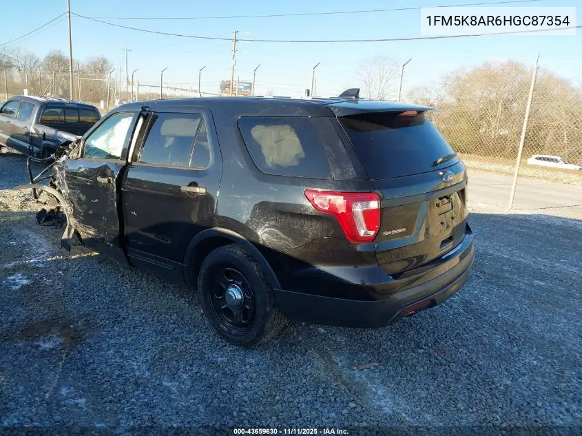 1FM5K8AR6HGC87354 2017 Ford Utility Police Interceptor