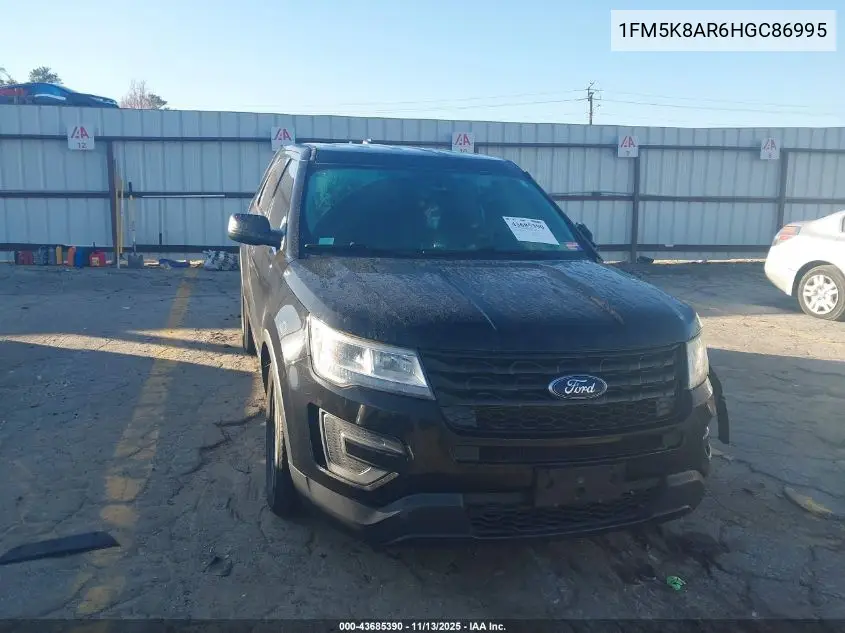 1FM5K8AR6HGC86995 2017 Ford Utility Police Interceptor
