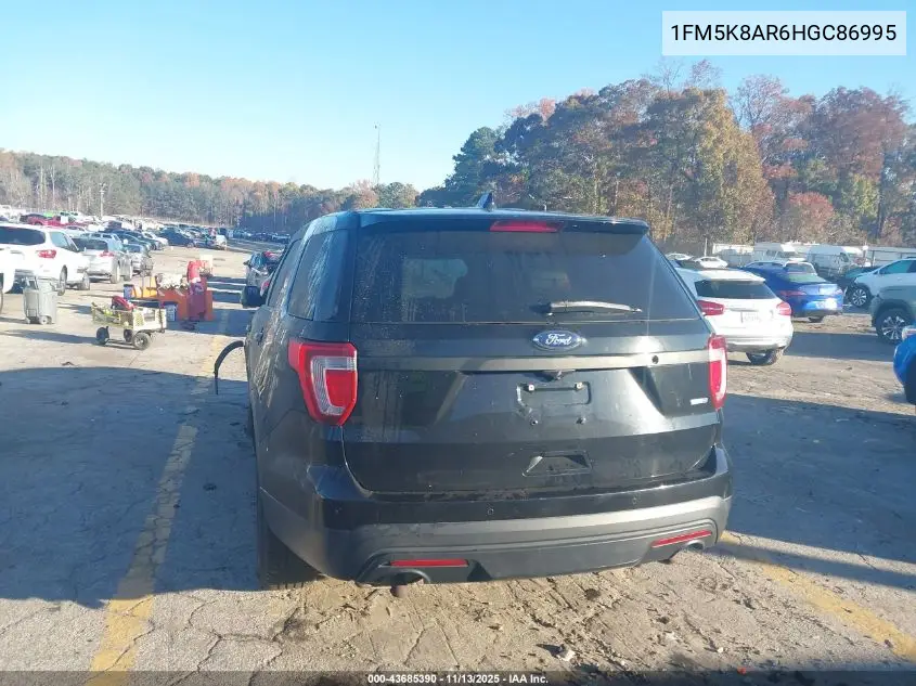 1FM5K8AR6HGC86995 2017 Ford Utility Police Interceptor