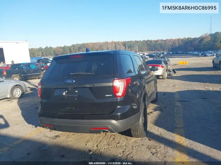 1FM5K8AR6HGC86995 2017 Ford Utility Police Interceptor