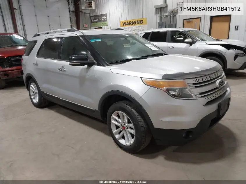 1FM5K8AR3HGB41512 2017 Ford Utility Police Interceptor