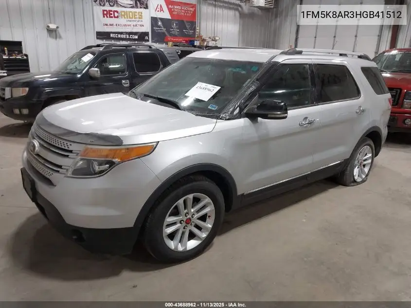 1FM5K8AR3HGB41512 2017 Ford Utility Police Interceptor