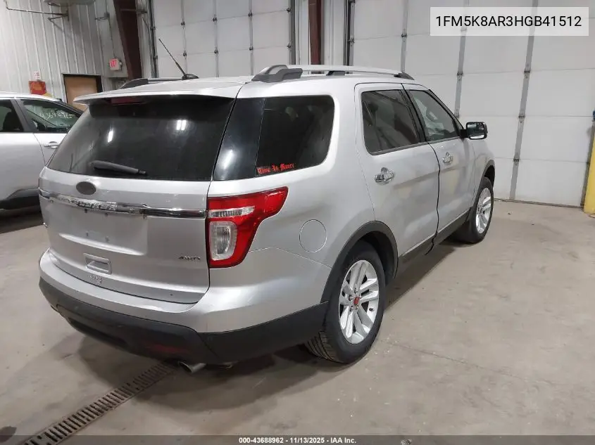 1FM5K8AR3HGB41512 2017 Ford Utility Police Interceptor