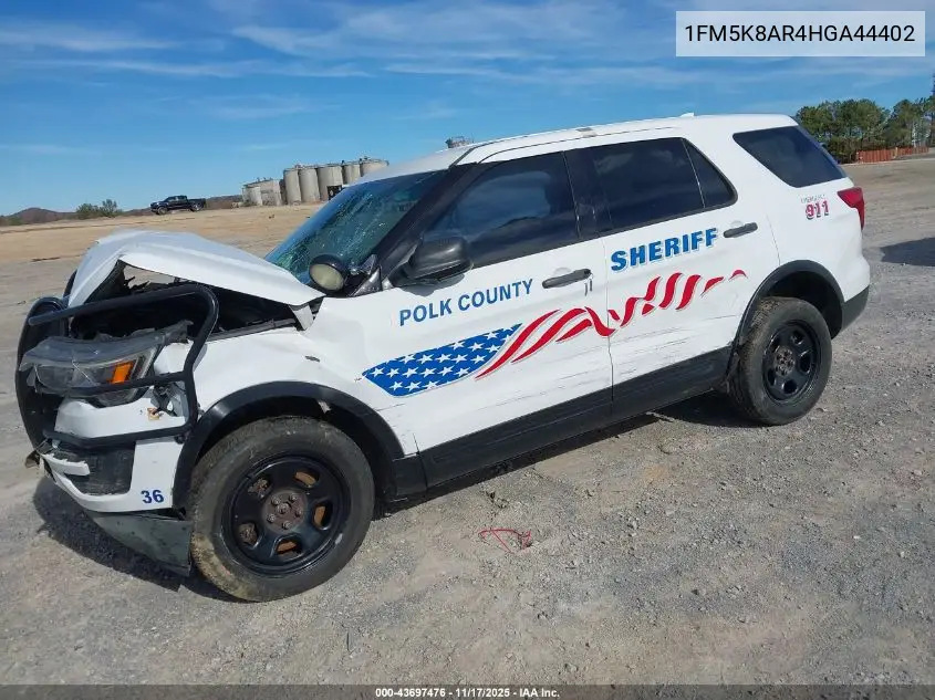 1FM5K8AR4HGA44402 2017 Ford Utility Police Interceptor