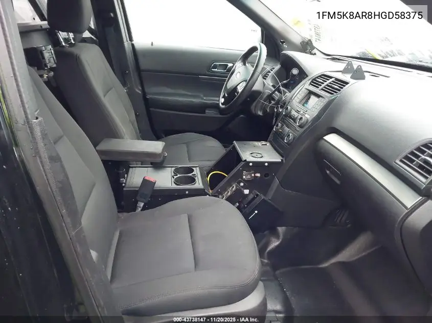 1FM5K8AR8HGD58375 2017 Ford Utility Police Interceptor