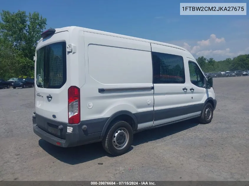 2018 Ford Transit-350 VIN: 1FTBW2CM2JKA27675 Lot: 39876684