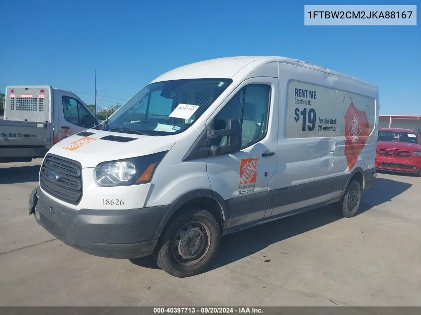 2018 Ford Transit-350 VIN: 1FTBW2CM2JKA88167 Lot: 40397713