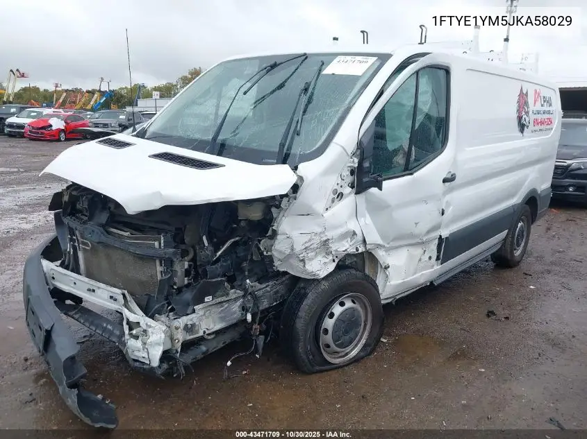 1FTYE1YM5JKA58029 2018 Ford Transit-150