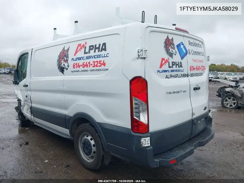1FTYE1YM5JKA58029 2018 Ford Transit-150