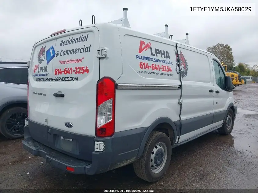 1FTYE1YM5JKA58029 2018 Ford Transit-150