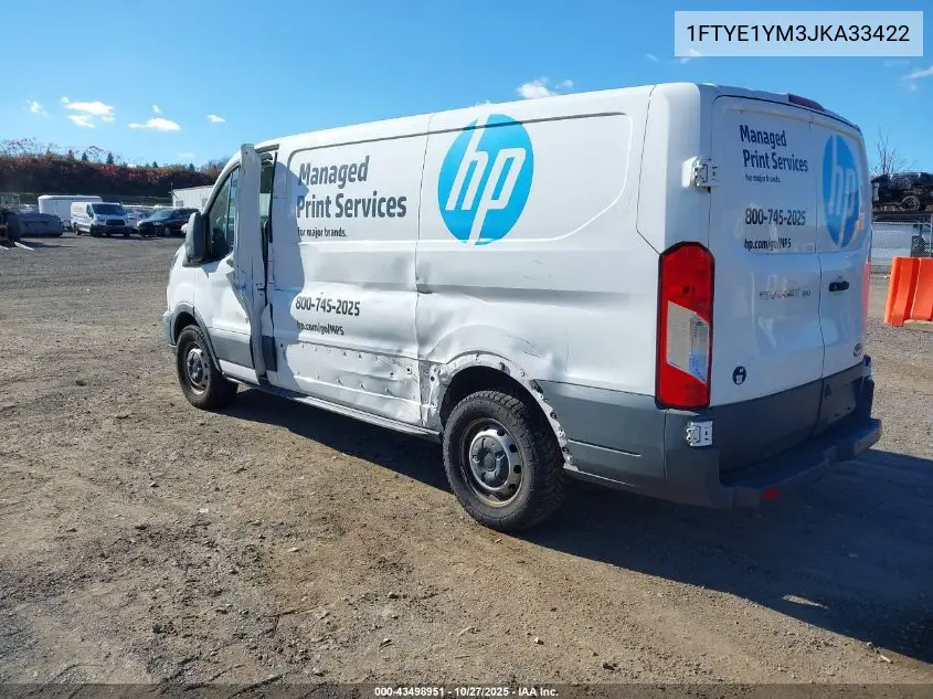 1FTYE1YM3JKA33422 2018 Ford Transit-150