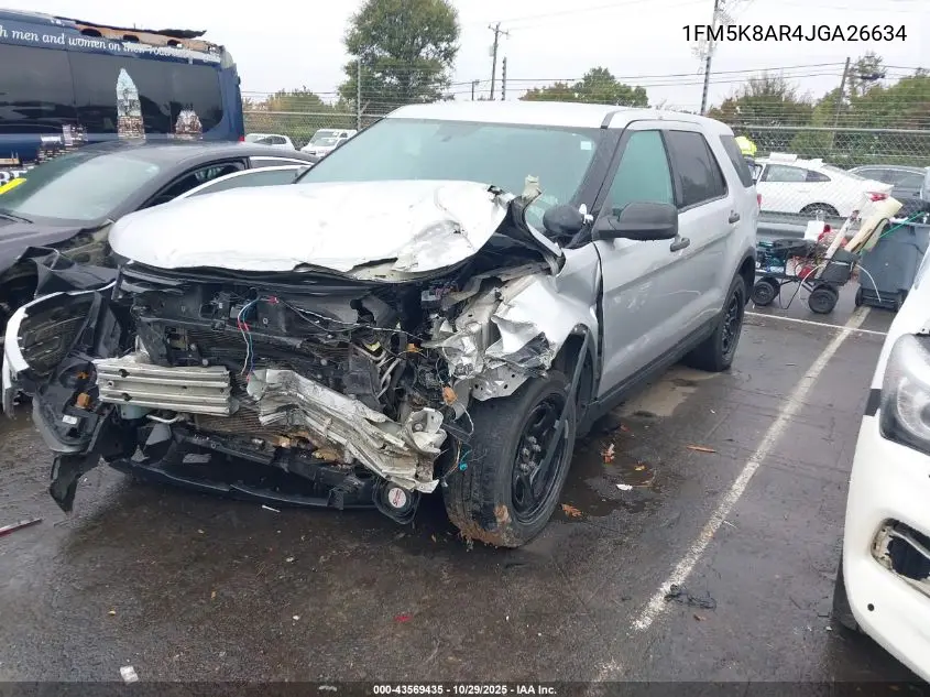 1FM5K8AR4JGA26634 2018 Ford Police Interceptor Utility