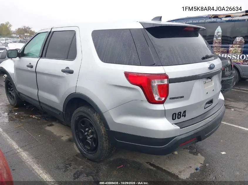 1FM5K8AR4JGA26634 2018 Ford Police Interceptor Utility