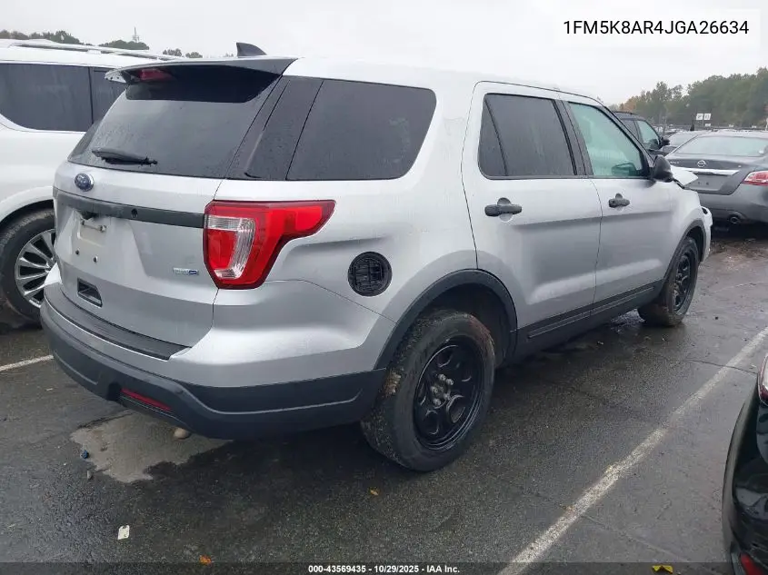 1FM5K8AR4JGA26634 2018 Ford Police Interceptor Utility