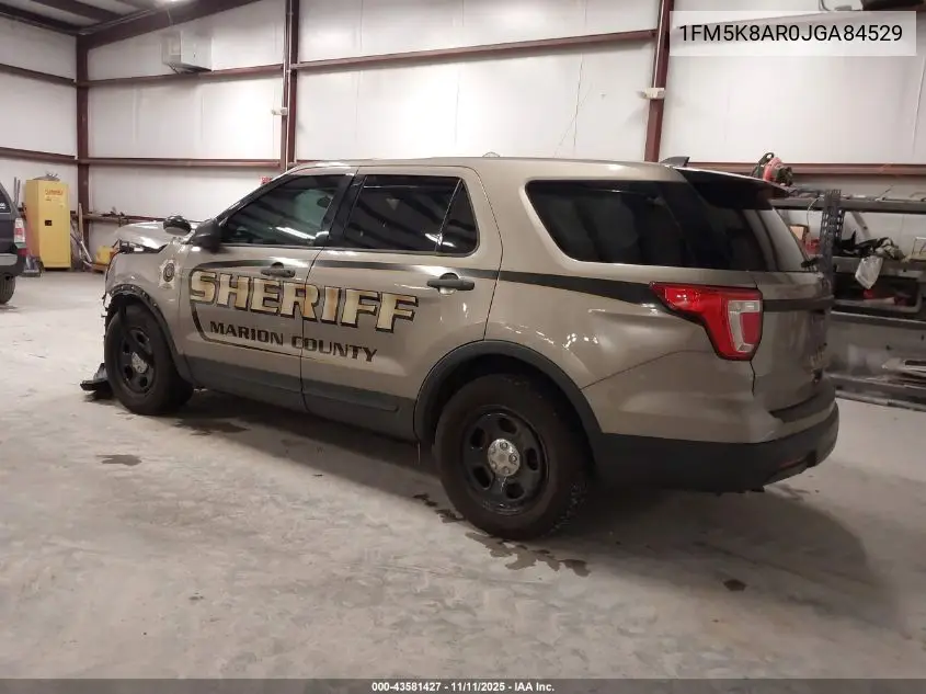 1FM5K8AR0JGA84529 2018 Ford Police Interceptor Utility