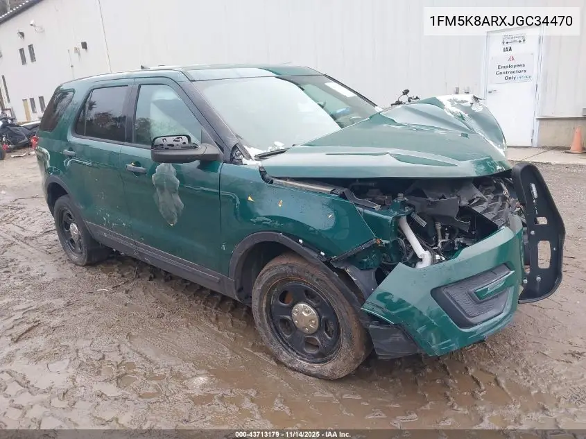 1FM5K8ARXJGC34470 2018 Ford Police Interceptor Utility
