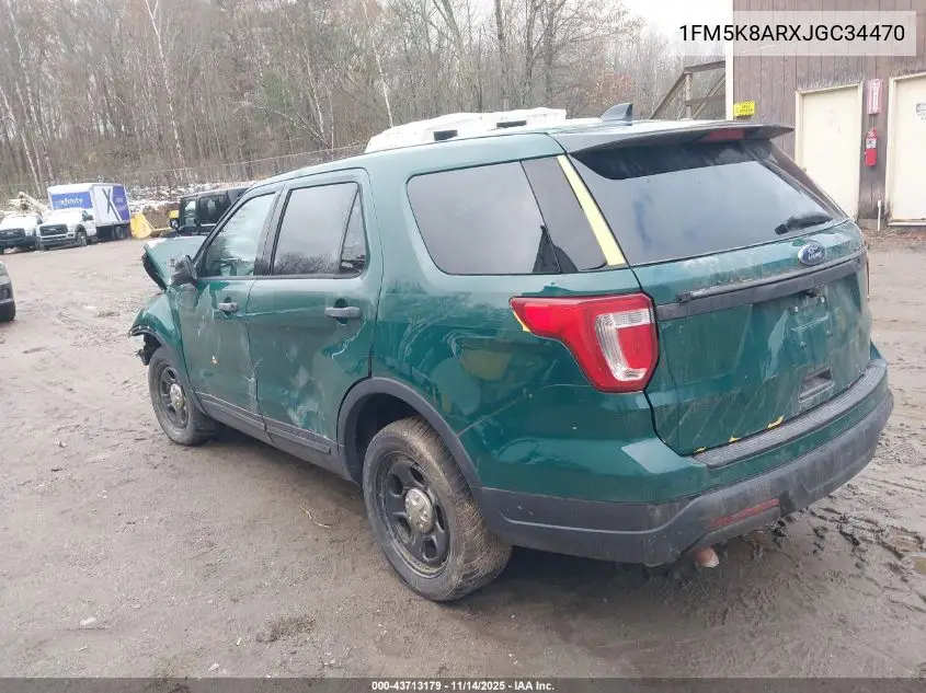 1FM5K8ARXJGC34470 2018 Ford Police Interceptor Utility