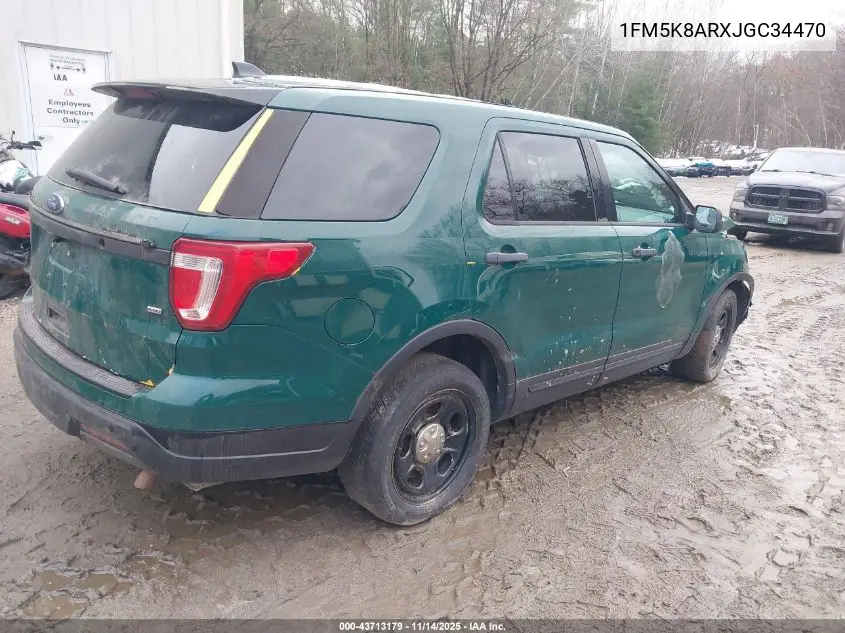 1FM5K8ARXJGC34470 2018 Ford Police Interceptor Utility
