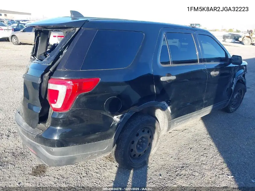 1FM5K8AR2JGA32223 2018 Ford Police Interceptor Utility