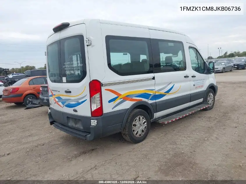 1FMZK1CM8JKB06736 2018 Ford Transit-150 Xl
