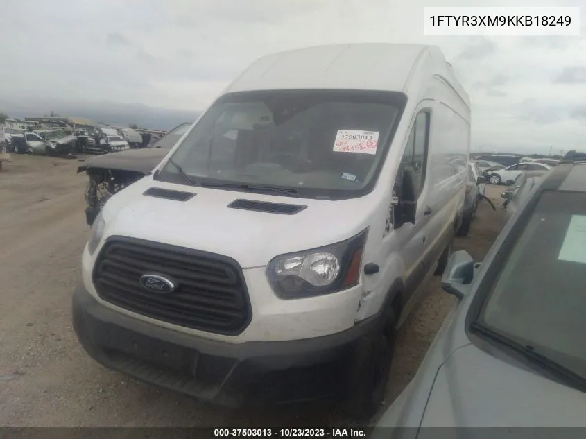 2019 Ford Transit-250 VIN: 1FTYR3XM9KKB18249 Lot: 37503013