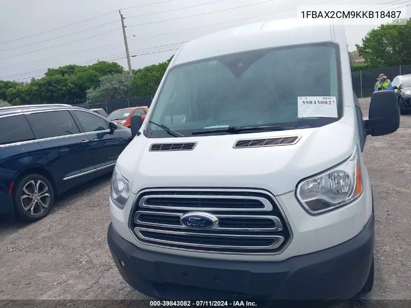 1FBAX2CM9KKB18487 2019 Ford Transit-350 Xlt