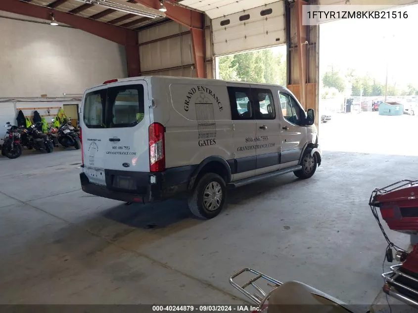 2019 Ford Transit-250 VIN: 1FTYR1ZM8KKB21516 Lot: 40244879